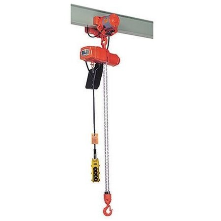 ELEPHANT LIFTING PRODUCTS Electric Chain Hoist, Alpha S Series, 350 Lb Capacity, 10 Ft Lift, 49 Fpm Lift Speed S-016-15